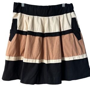 Anthropologie HD‎ In Paris Skirt Womens Small Pleated A-Line Mini Casual